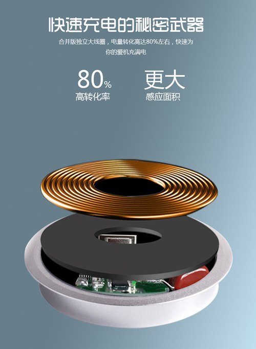 深圳無線充電器定制-T3嵌入式無線充電器-05
