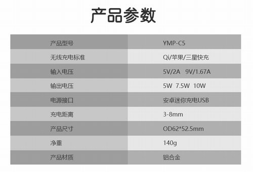 車載遠(yuǎn)距離無線充電報(bào)價(jià)深圳YMP車載無線充電支架車c5